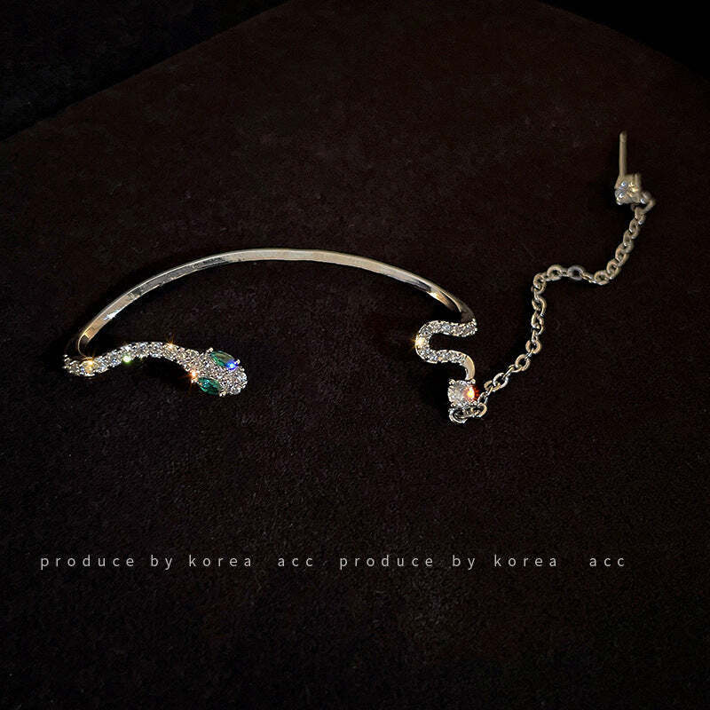 Snake Earrings & Hook Cuff