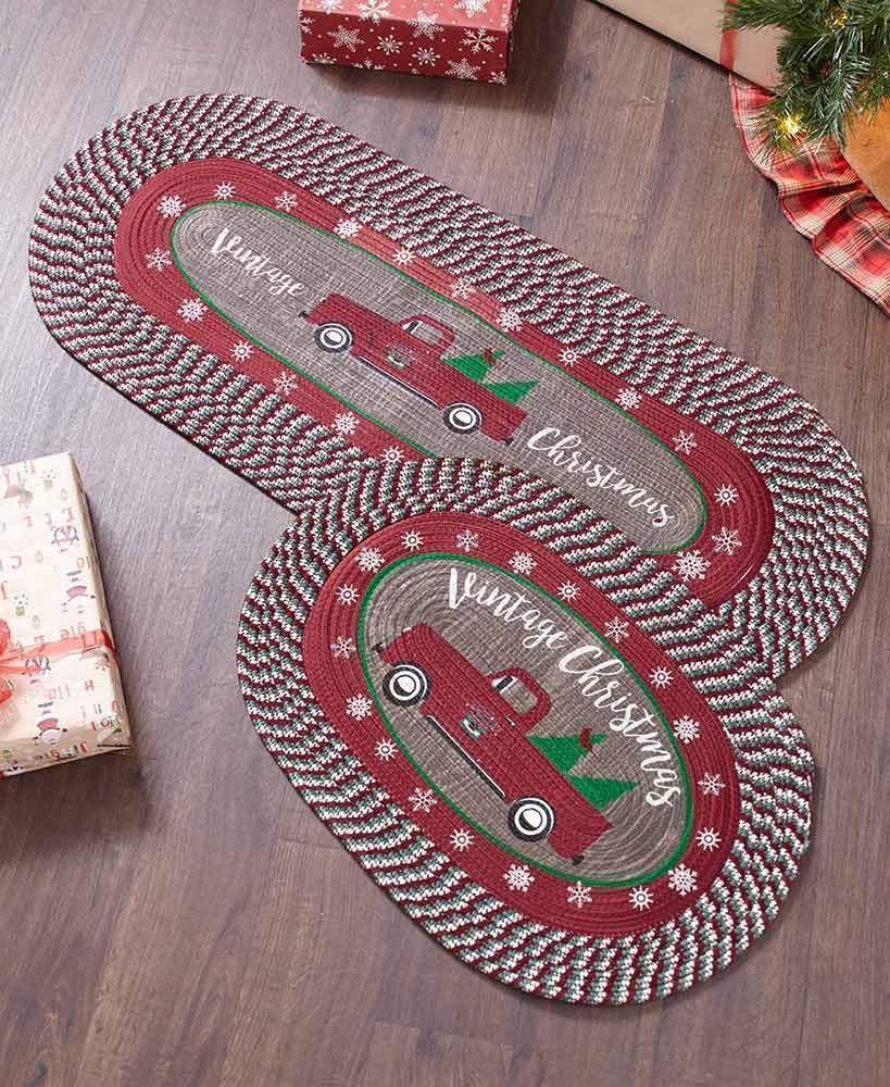 Vintage Christmas Braided Rugs