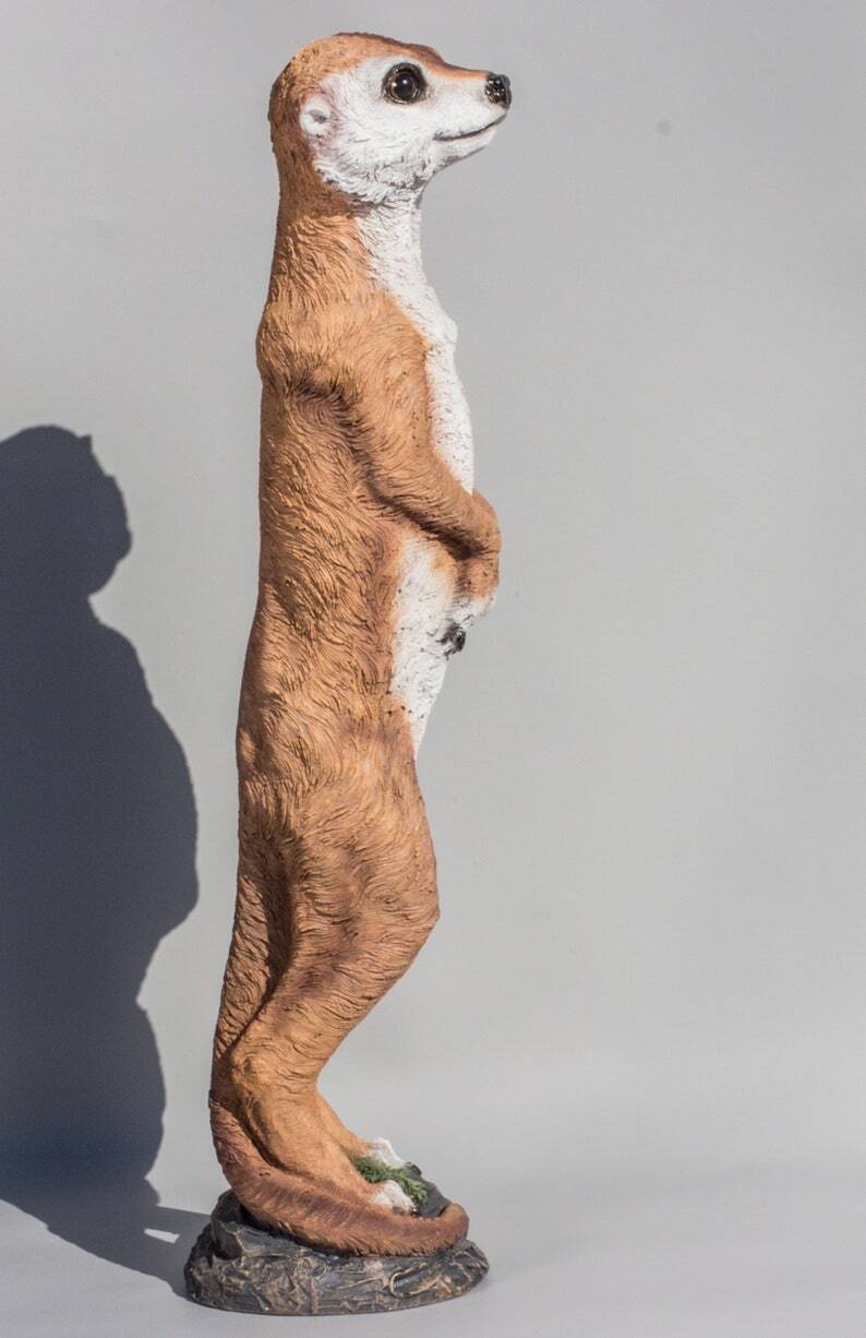 Meerkat Statue *Wildlife Sculpture *Outdoor Garden Ornament *African Wild Animal *Gopher Figurine Large *Ground Squirrel *Safari Yard Decor