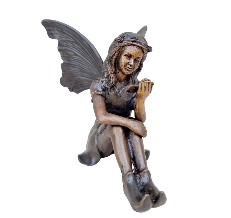 Bronze Pixie - little bronze elf - Bronze fairy - Gift figures