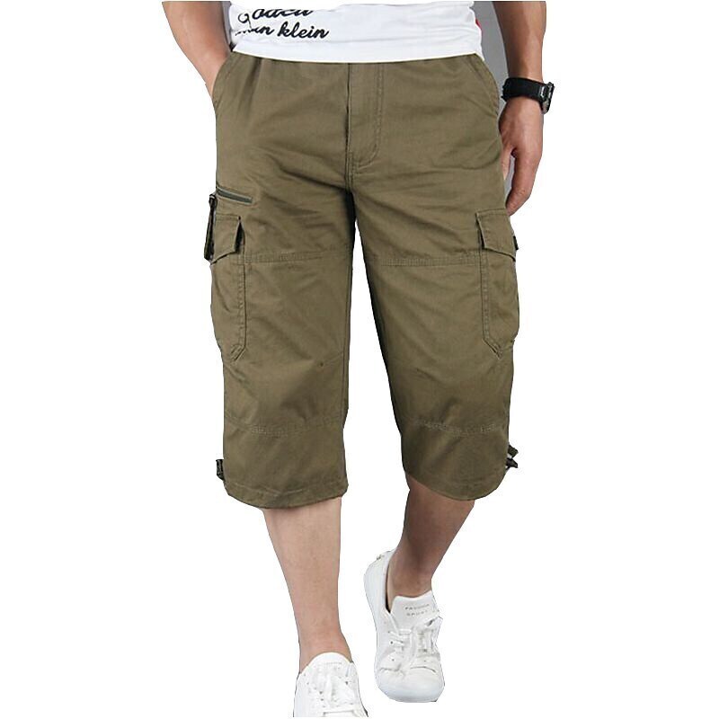 tactical shorts men casual 3/4 shorts for men cargo pants breathable b ...