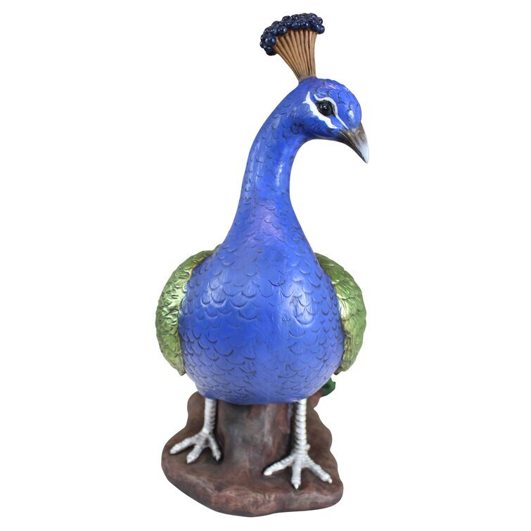 The Regal Peacock Garden Statue