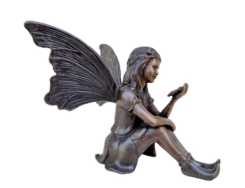 Bronze Pixie - little bronze elf - Bronze fairy - Gift figures