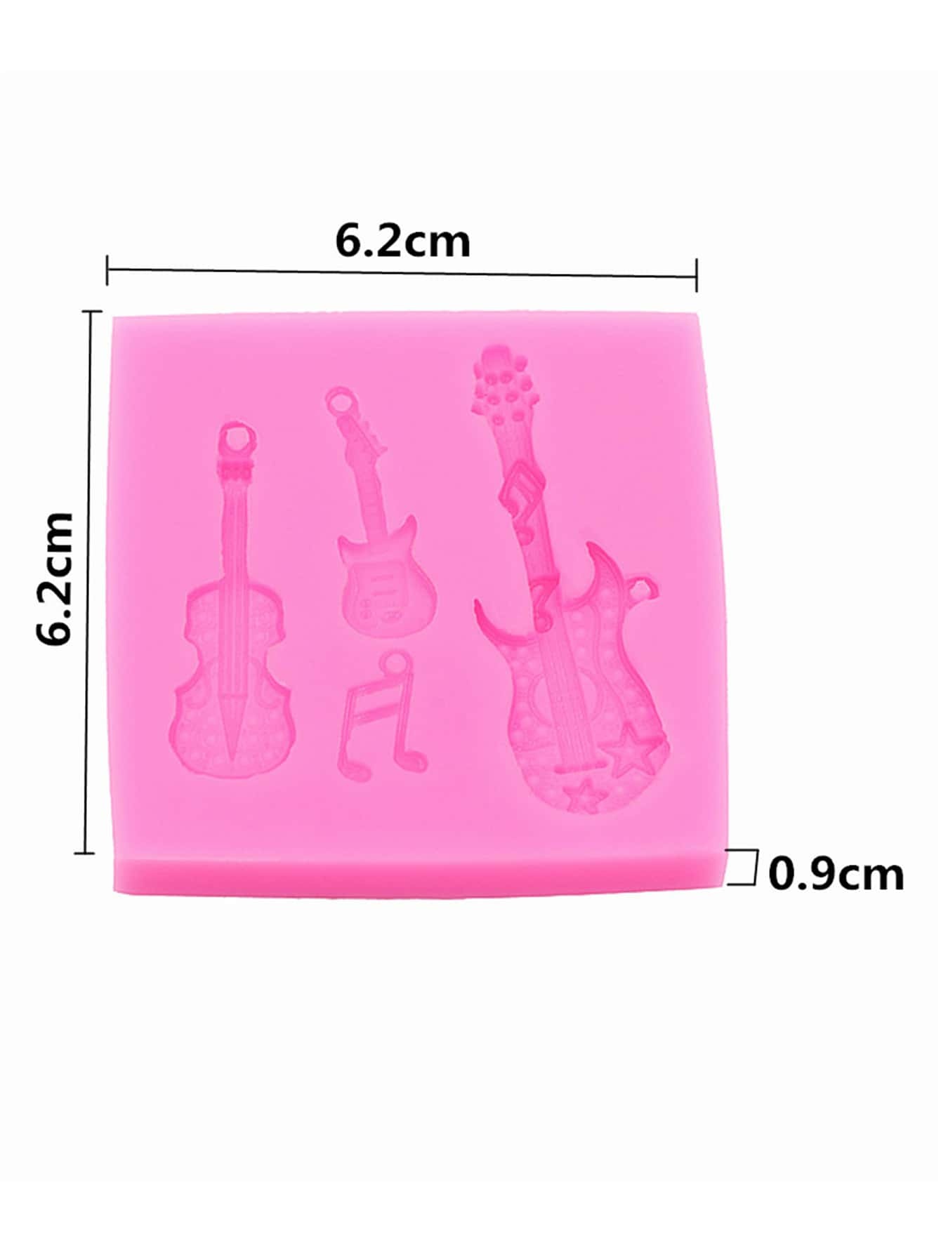 1pc Musical Instrument Shaped DIY Silicone Mold
