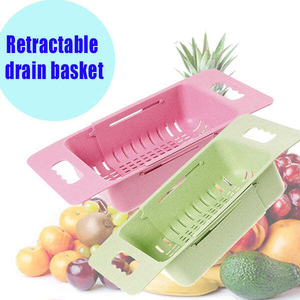 Retractable drain basket