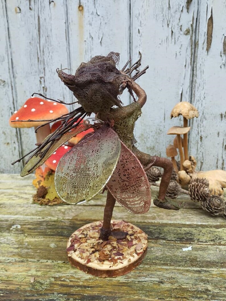Fairy Sculpture. Autumn Fairy. Fairy Boy Sculpture.