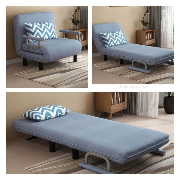 Folding sofa bed leisure recliner fabric breathable lazy sofa - TEMU ...