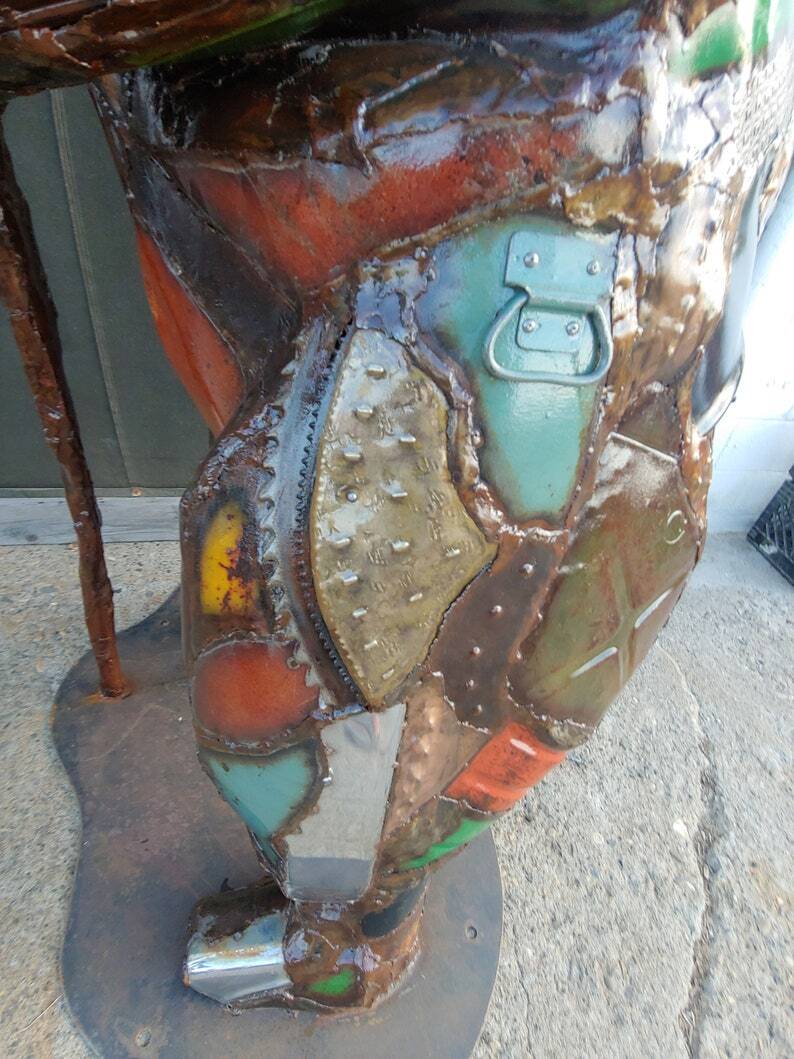 Large Outdoor Standing Metal Bear Sculpture
