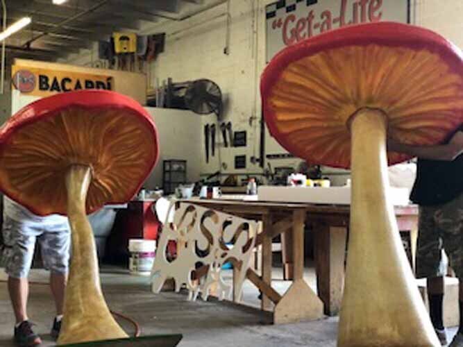 Oversize 3D Mushroom Set