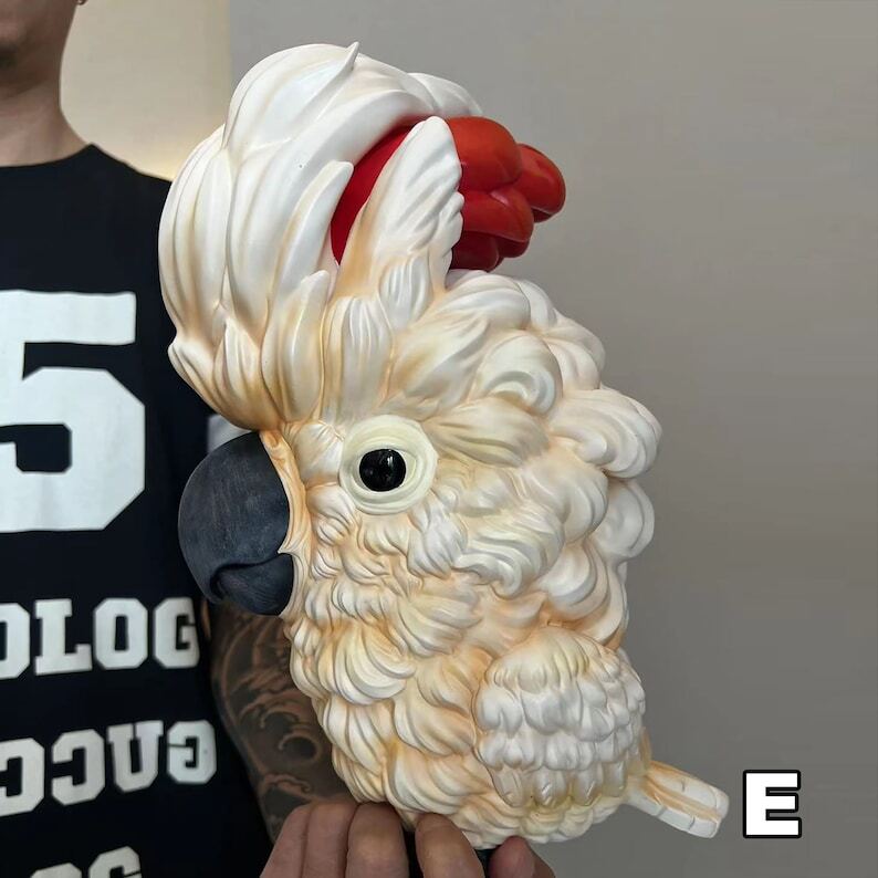 Giant parrot model, Oversized resin model, Desktop Decoration