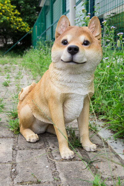 Shiba Inu Sitting Statue - RONKENG