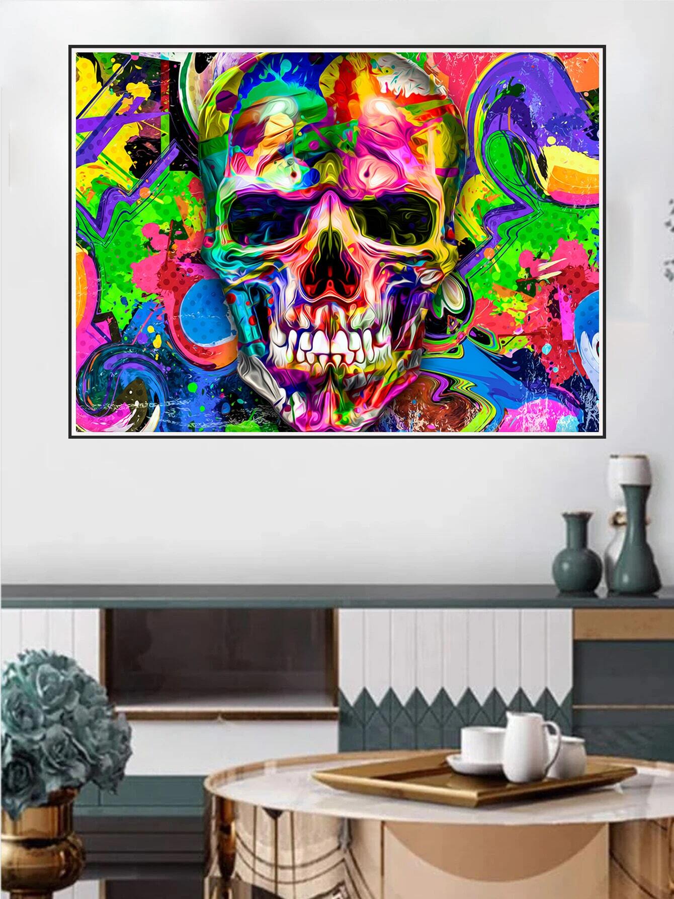 Skull Pattern DIY Diamond Painting Without Frame