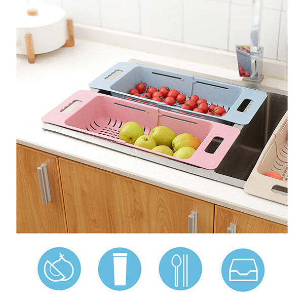 Retractable drain basket