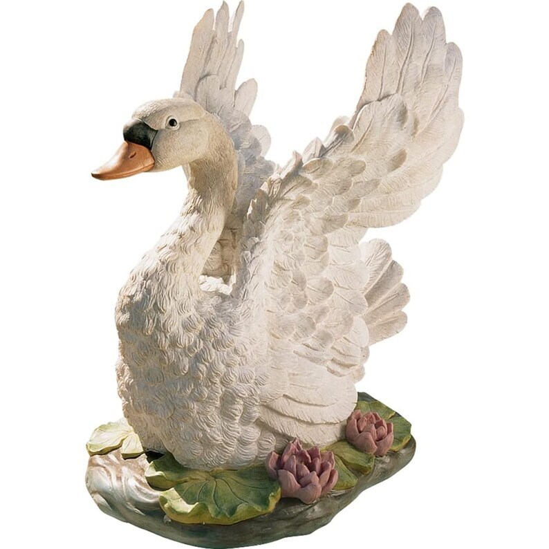 Flapping Swan Statue, Majesty of Swan Statue, Swan Statue for Lake And Swimming Pool Decoration, Swan Statue, Bird Statue, Garden Statue