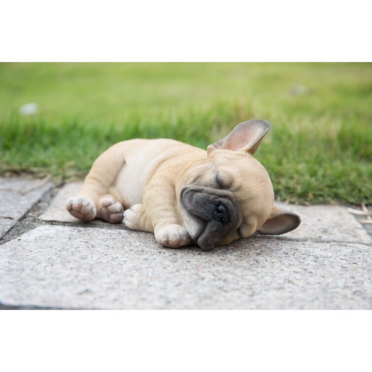Sleeping French Bulldog Puppy Statue