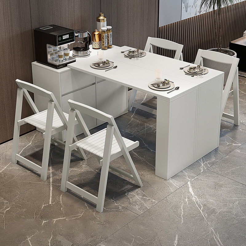 Folding and Expandable Multifunction Dining Table with Hidden Storage ...