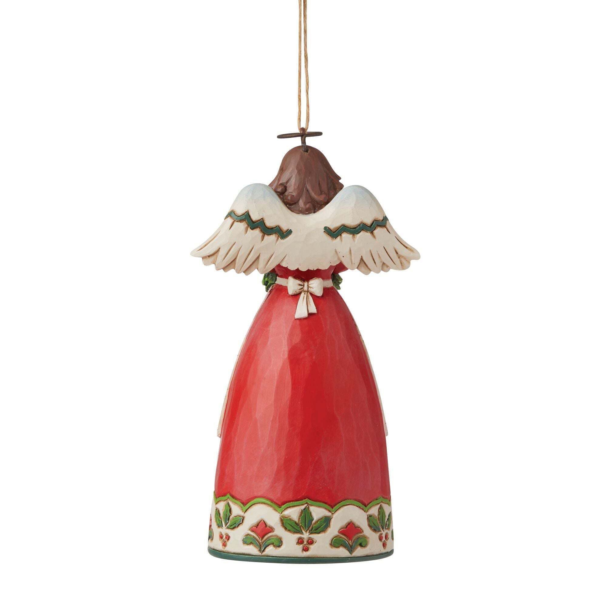Christmas Floral Angel Orn