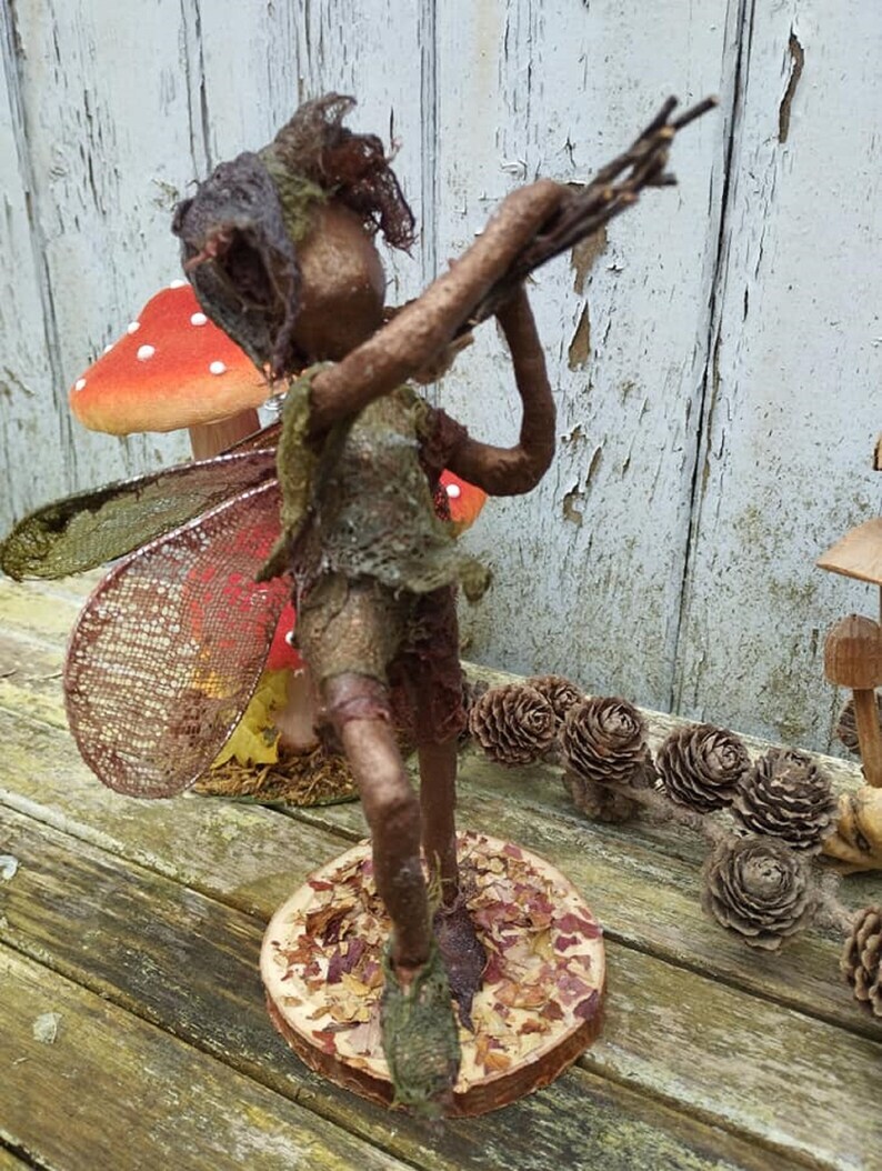 Fairy Sculpture. Autumn Fairy. Fairy Boy Sculpture.