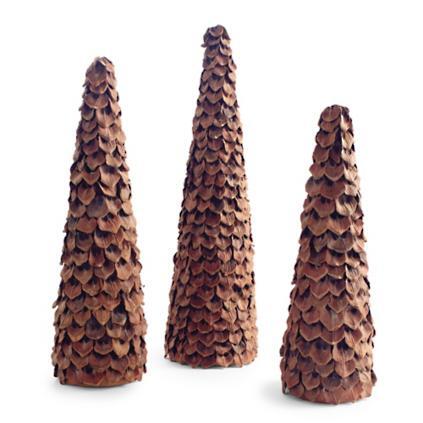 Pinecone Trees, Set of Three