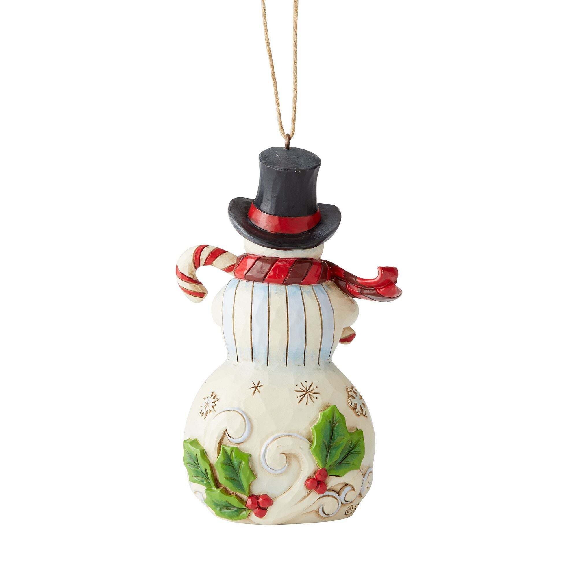 Snowman with Candy Cane Orn