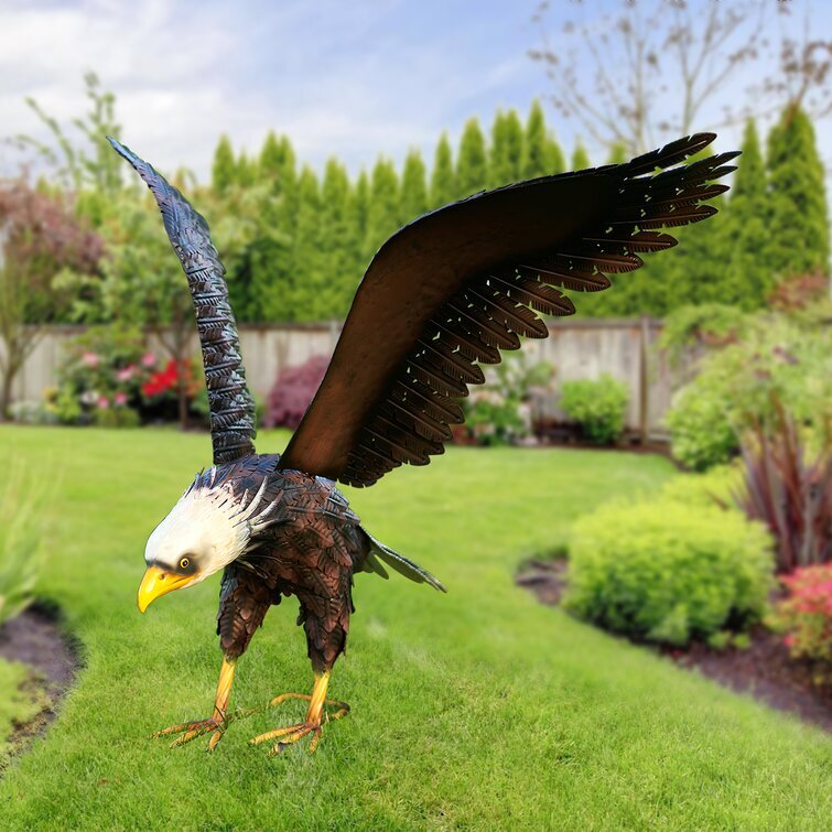 Eagle Weather Resistant Metal Garden Statue