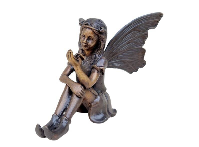 Bronze Pixie - little bronze elf - Bronze fairy - Gift figures