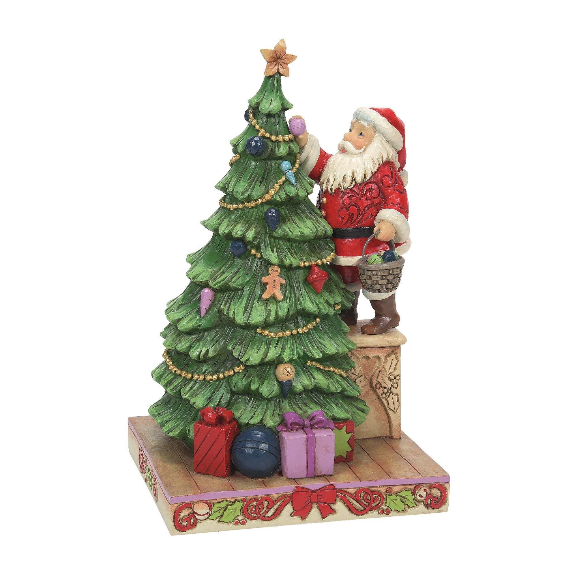 Santa Decorating Tree