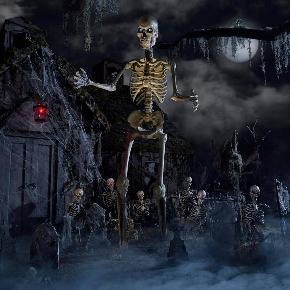 Giant-Sized Skeleton with LifeEyes LCD Eyes