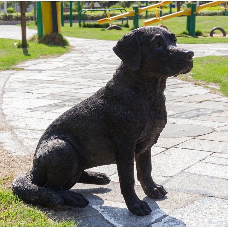 Noble Labrador Sitting Statue