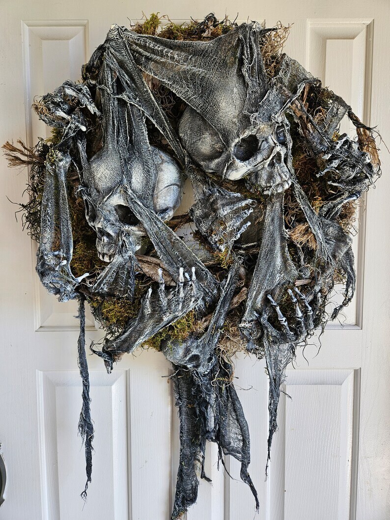 Halloween Graveyard Bones Scary Decoration