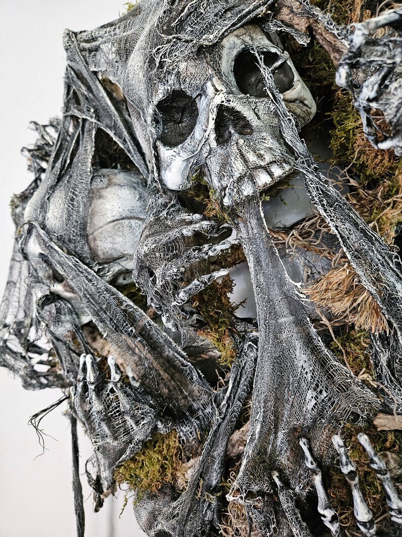 Halloween Graveyard Bones Scary Decoration