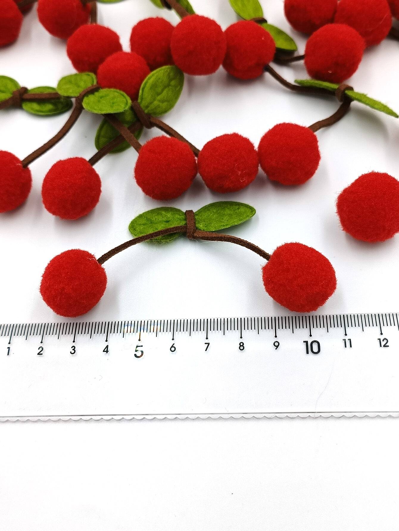 20pcs Cherry Shaped DIY Sewing Pendant