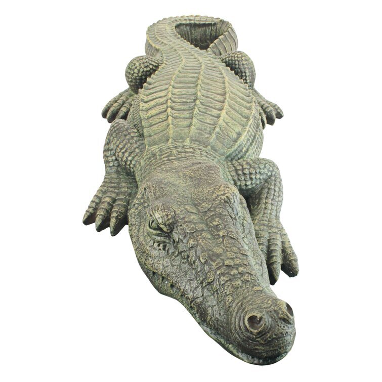 Swamp Beast Crocodile Garden Statue