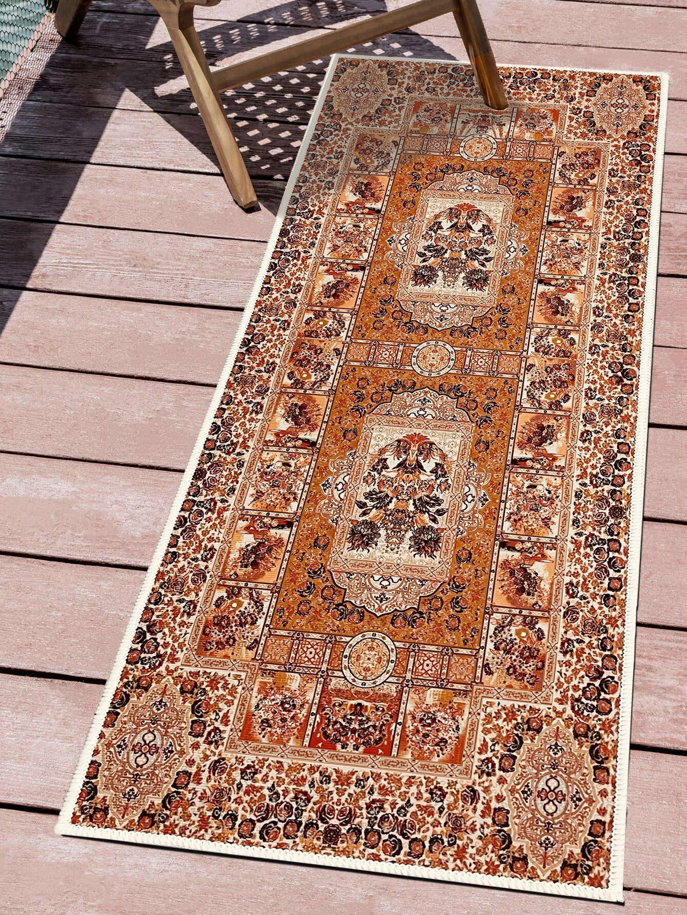 1pc Geometric Pattern Outdoor Quick-Drying Rug