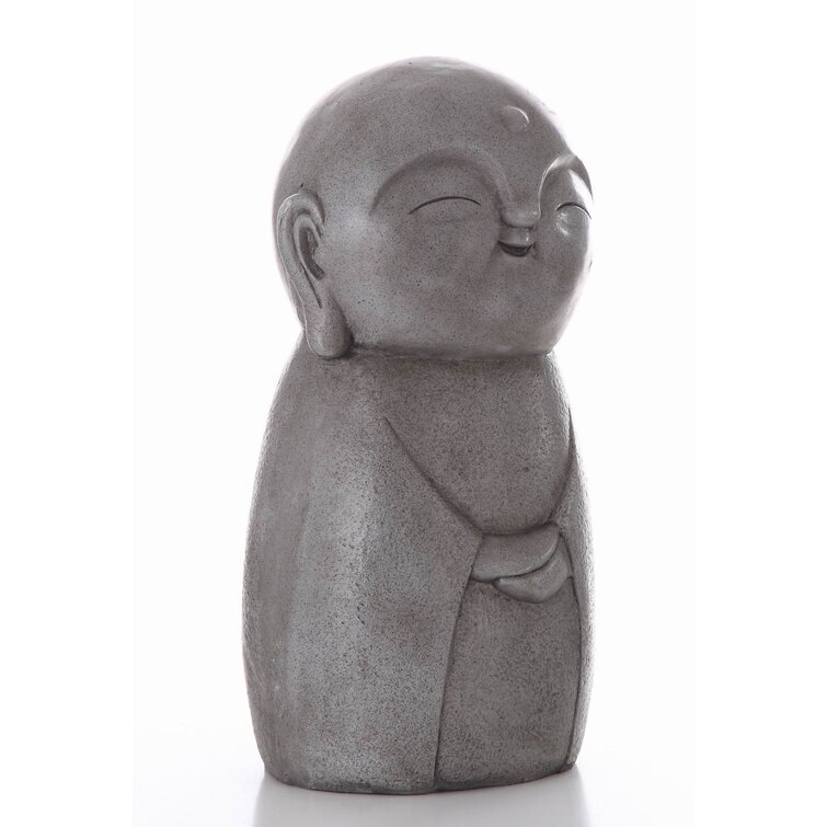 Smiling Lucky Japanese Jizo Statue