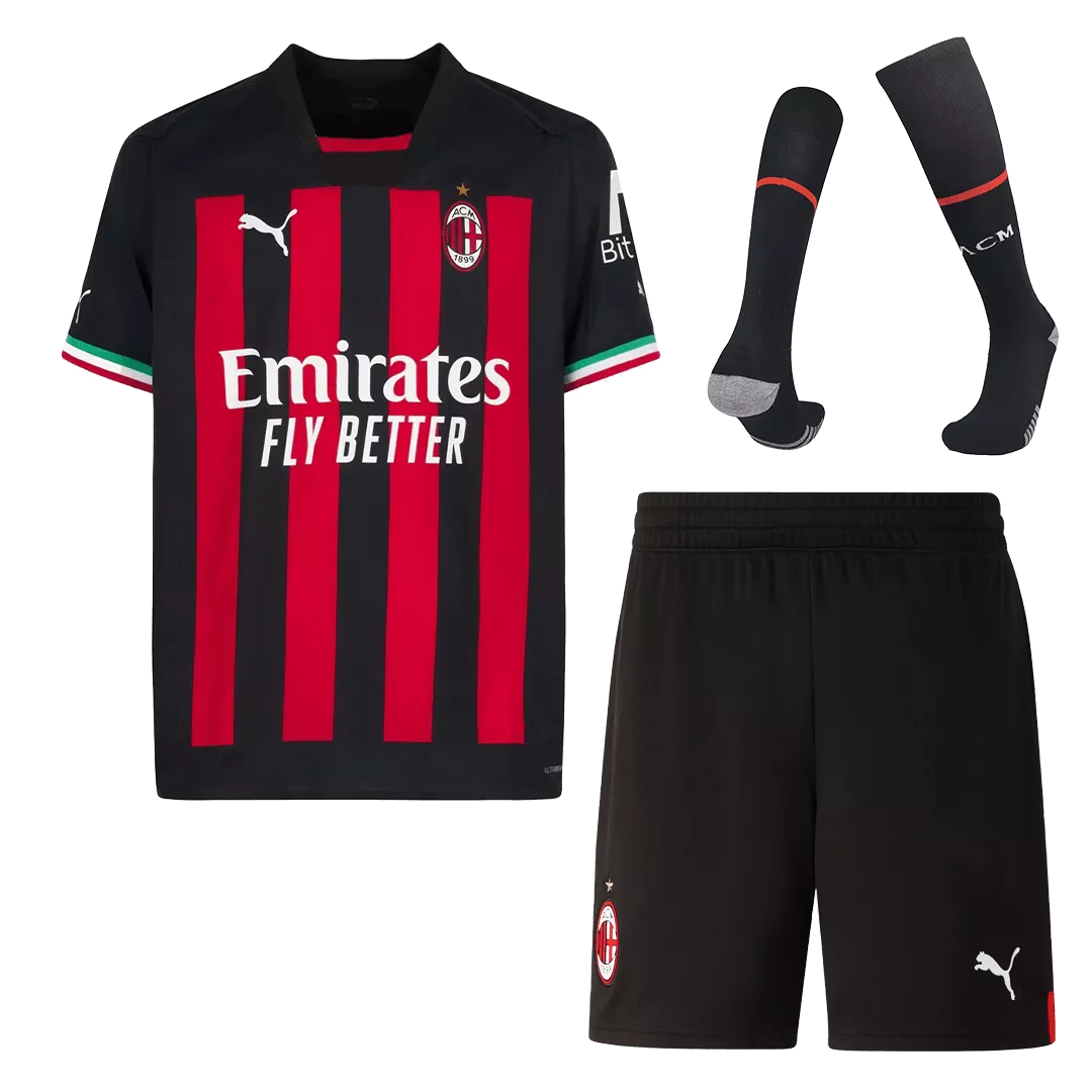 2022/23 AC Milan Home Jersey Whole Kit - StockAD